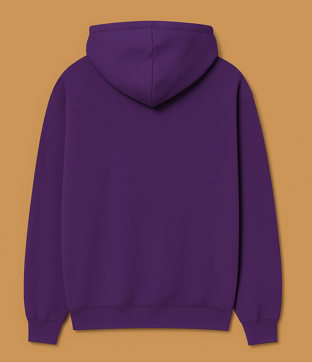 Purple Daisy Printed Hoodie